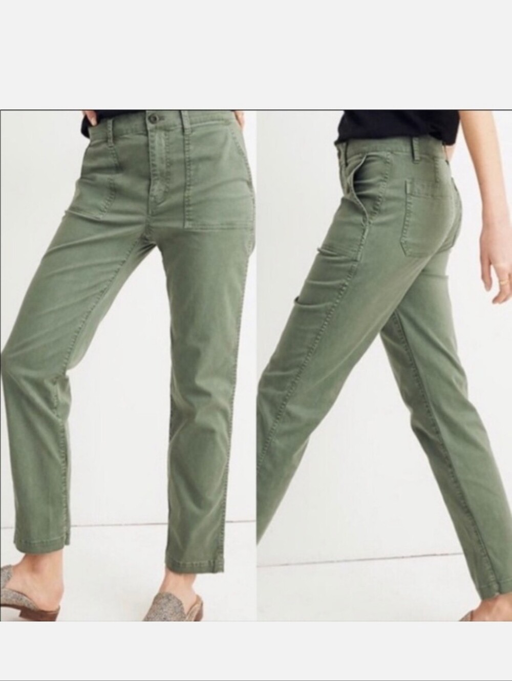 Madewell Stovepipe Fatigue Pants 25 Simply Sage